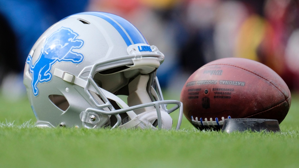 Lions Helmet and Football